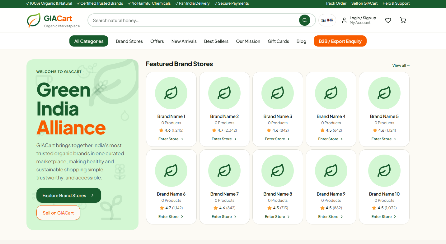 GIACart marketplace desktop preview 1